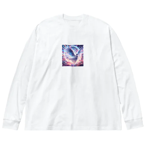 白き翼、黒き翼。その手に抱くは愛しの君! Big Long Sleeve T-Shirt