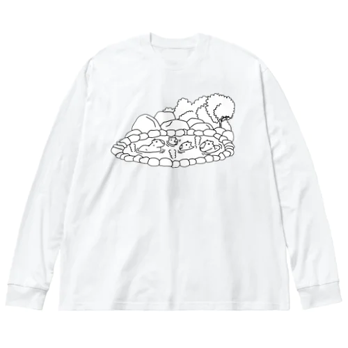 カピバラだって温泉に入る！♨︎シンプルカピバラグッズ Big Long Sleeve T-Shirt