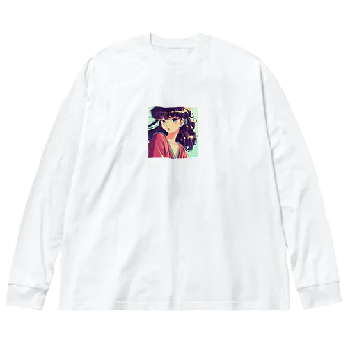 昭和レトロな少女、レト子。  Big Long Sleeve T-Shirt