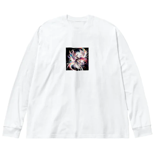 白き翼、黒き翼。その手に抱くは愛しの君! Big Long Sleeve T-Shirt