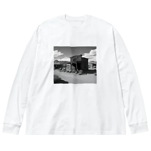 "Nostalgia Ville：さびれた町の魅力を感じるグッズ" Big Long Sleeve T-Shirt