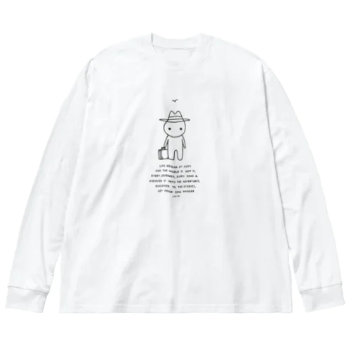 旅するオジサン ビッグシルエットロングスリーブTシャツ