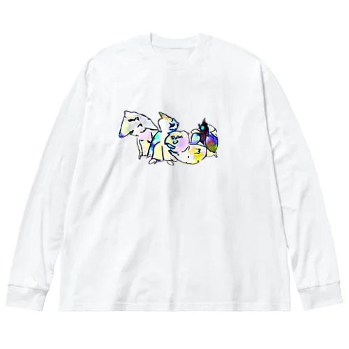 プール仕舞い Big Long Sleeve T-Shirt