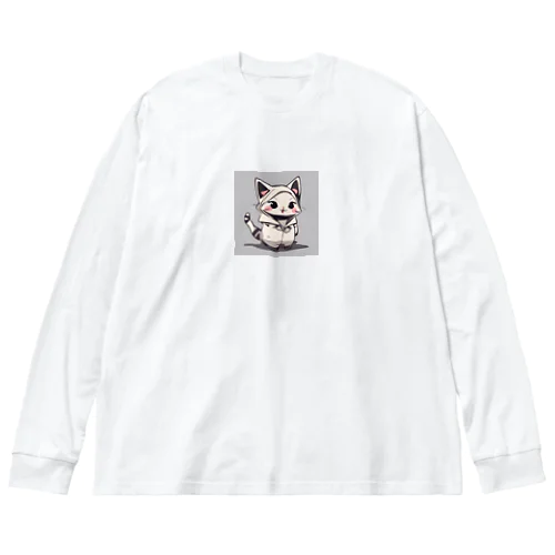 ネコ　グッズ ビッグシルエットロングスリーブTシャツ