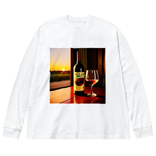 ワインで一杯 Big Long Sleeve T-Shirt