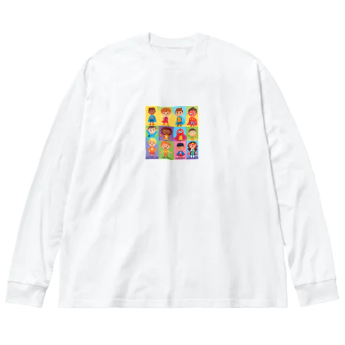 ユニークな特徴や能力子供たち Big Long Sleeve T-Shirt