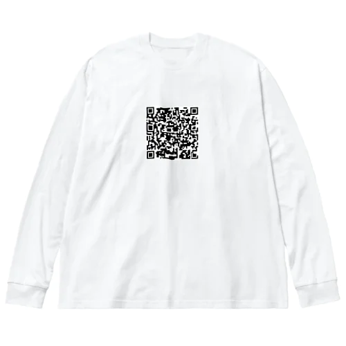 謎のQRコード ビッグシルエットロングスリーブTシャツ