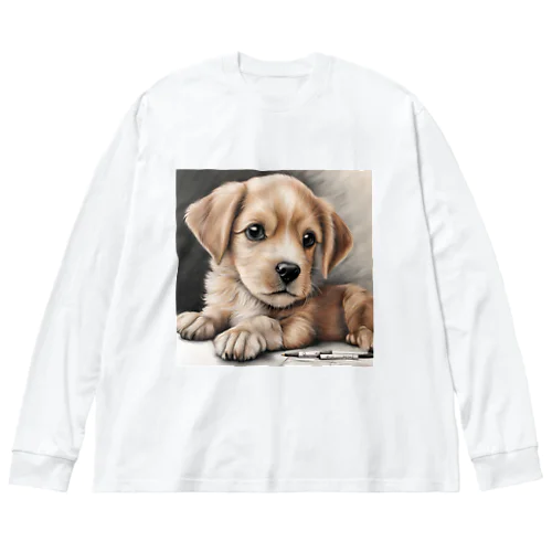 癒しの子犬 Big Long Sleeve T-Shirt