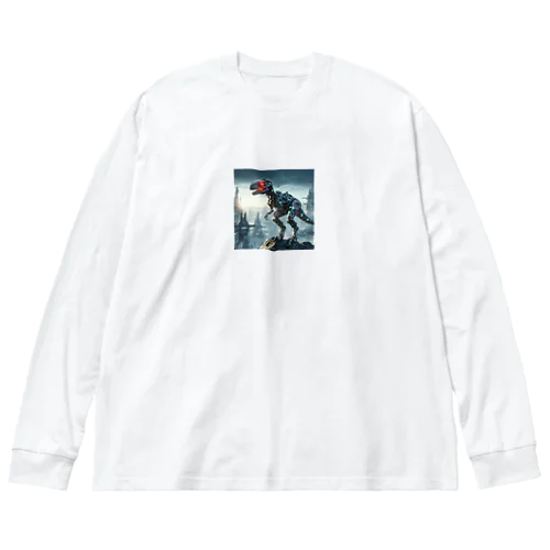 恐竜×サイボーグ Big Long Sleeve T-Shirt