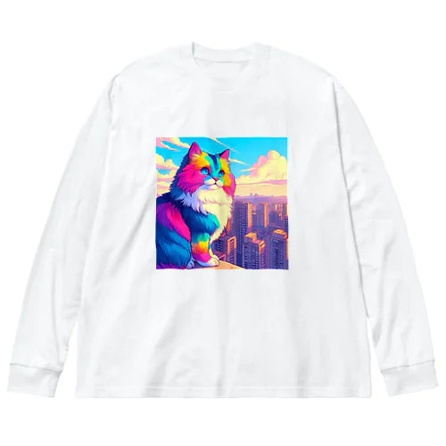 屋上のネコ Big Long Sleeve T-Shirt