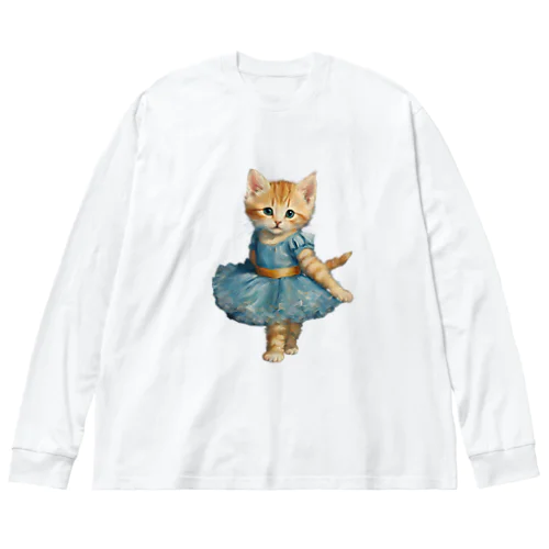 バレリーナの子猫 Big Long Sleeve T-Shirt