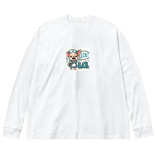 看護師チワワ９ ビッグシルエットロングスリーブTシャツ