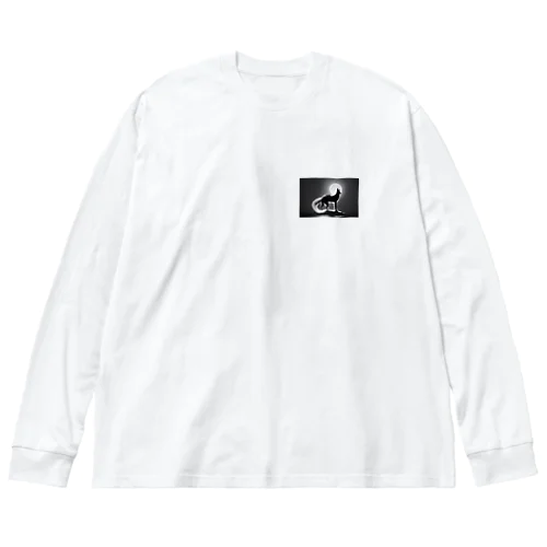 かっこいい白狐 Big Long Sleeve T-Shirt