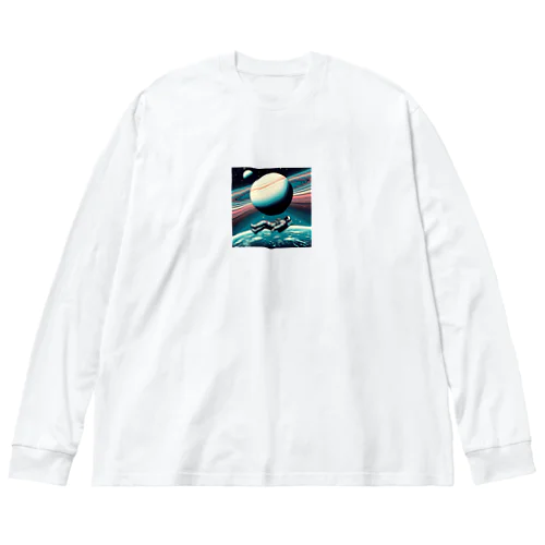 浮遊の自由 ビッグシルエットロングスリーブTシャツ