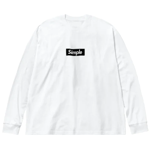 simple　シンプル Big Long Sleeve T-Shirt