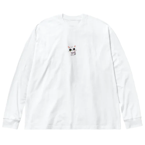 怖かわ猫 Big Long Sleeve T-Shirt