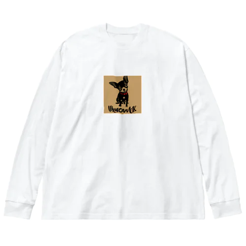 シンプルスタイルのチワワ Big Long Sleeve T-Shirt