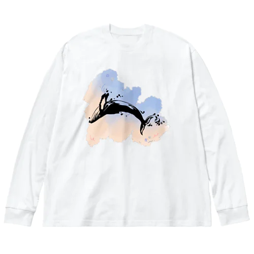 クジラ宙返り Big Long Sleeve T-Shirt