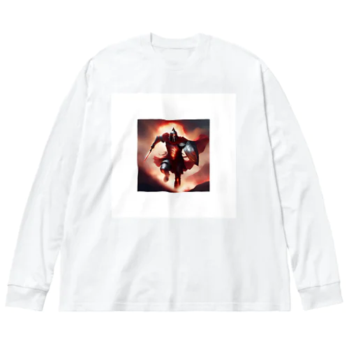 不屈の真紅の戦士 Big Long Sleeve T-Shirt