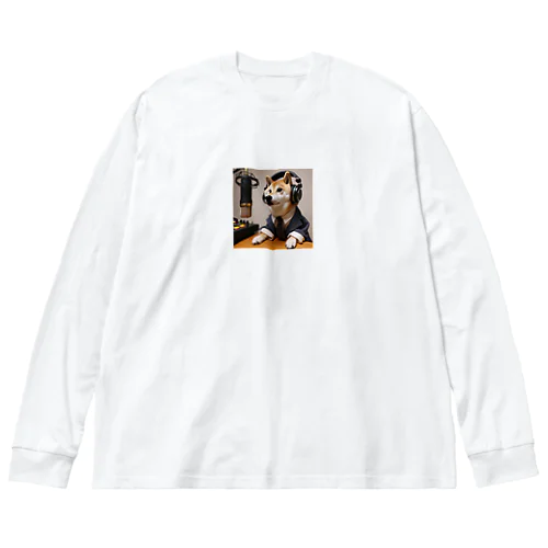 柴犬ラジオ ビッグシルエットロングスリーブTシャツ