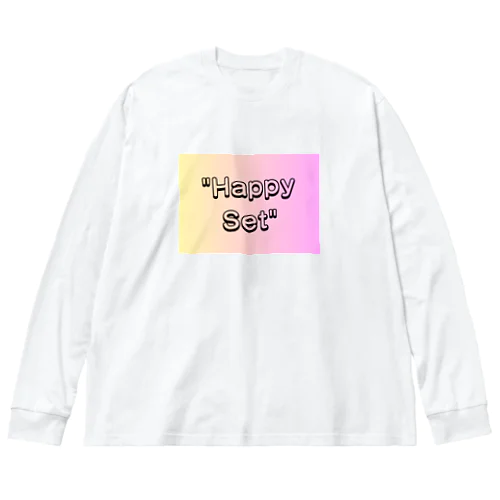 "Positive Thinking" ビッグシルエットロングスリーブTシャツ