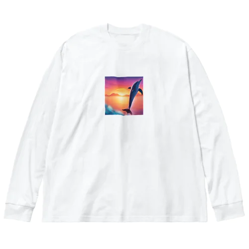 イルカさん Big Long Sleeve T-Shirt