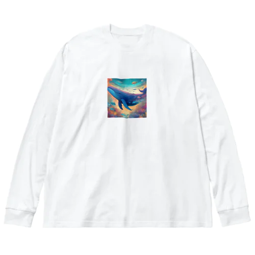 クジラさん Big Long Sleeve T-Shirt