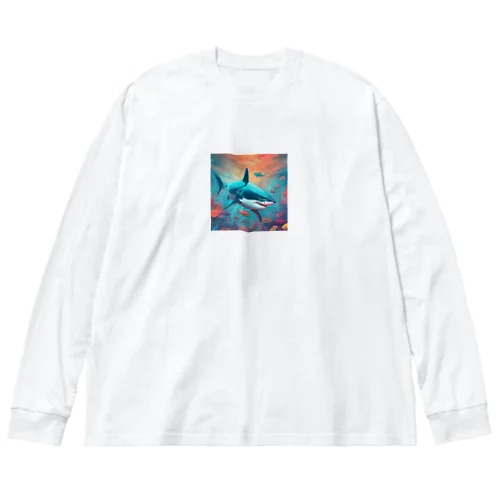 サメさん Big Long Sleeve T-Shirt