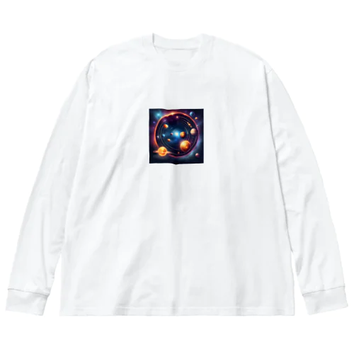 魅惑的な銀河系の風景 Big Long Sleeve T-Shirt