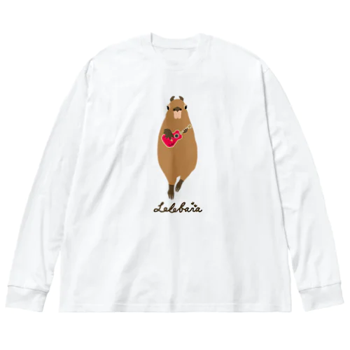 Lelebara ウクレレ弾きのカピバラ Big Long Sleeve T-Shirt