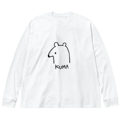 くま Big Long Sleeve T-Shirt