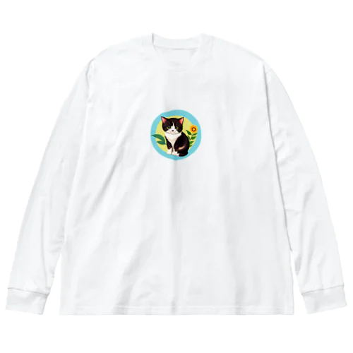 にゃんこ その2 ビッグシルエットロングスリーブTシャツ