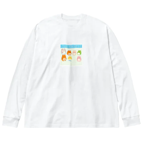 ずんぐりむっくり ビッグシルエットロングスリーブTシャツ