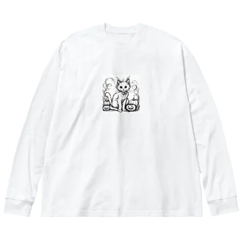 ハッピーニャロウィン ビッグシルエットロングスリーブTシャツ