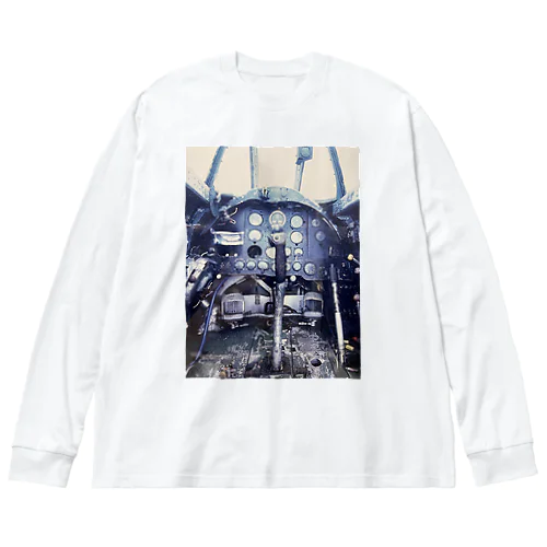 零戦のコックピット Big Long Sleeve T-Shirt