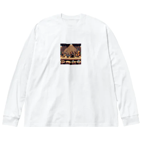 ドットコーヒー豆のバンドB Big Long Sleeve T-Shirt