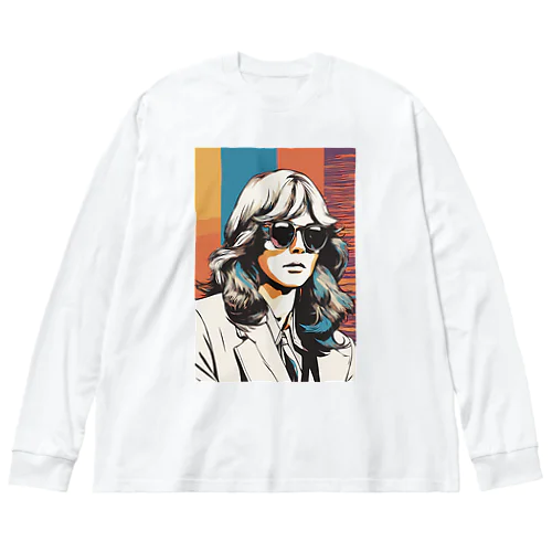 イラストTシャツ Big Long Sleeve T-Shirt