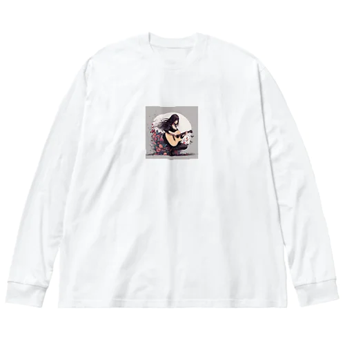 アコースティックな少女 Big Long Sleeve T-Shirt