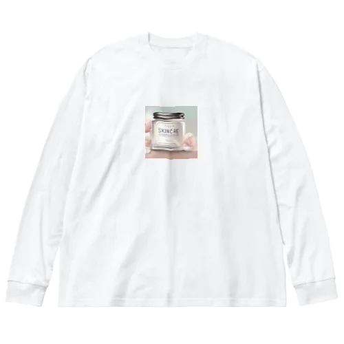 スキンケアクリーム（Skincare Cream） ビッグシルエットロングスリーブTシャツ