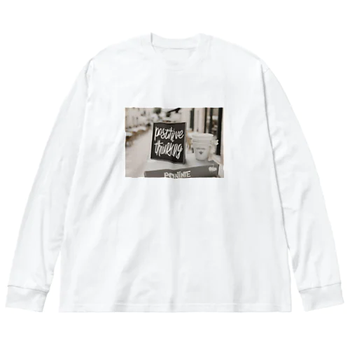 "Positive Thinking" Big Long Sleeve T-Shirt