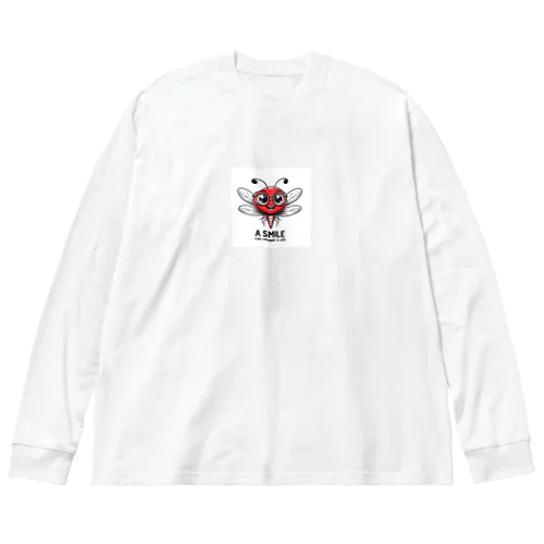 スマイルトンボ 루즈핏 롱 슬리브 티셔츠