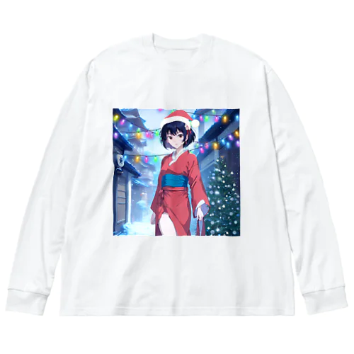 日本人女性クリスマスツリー Big Long Sleeve T-Shirt