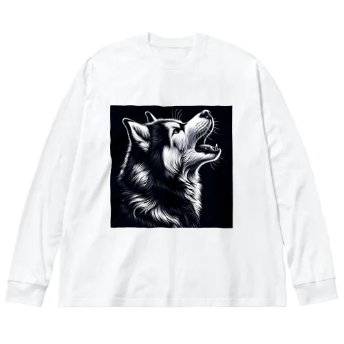 シベリアン・ハスキー Big Long Sleeve T-Shirt