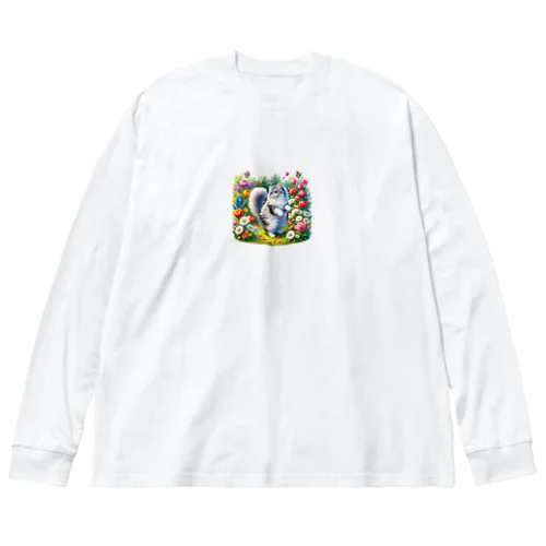 花園のプリンセスキャット Big Long Sleeve T-Shirt