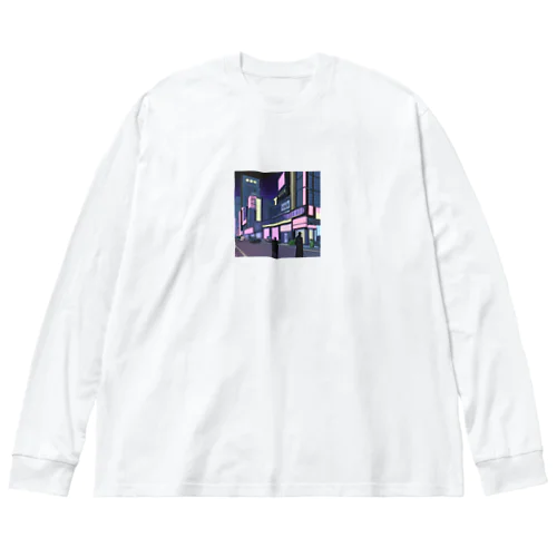 サイバーパンク風イラスト Big Long Sleeve T-Shirt