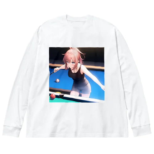 トリックビリヤード　桃奈 ビッグシルエットロングスリーブTシャツ