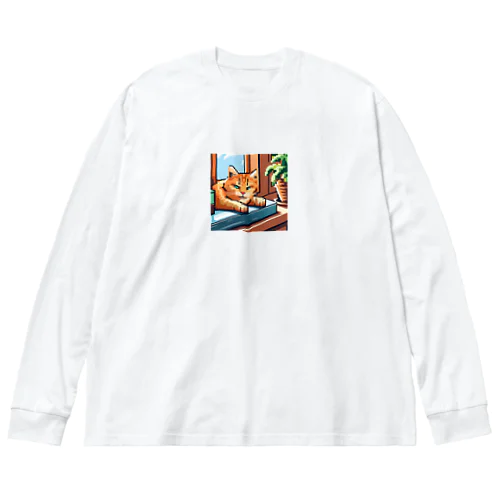 ドット絵スナドリネコ Big Long Sleeve T-Shirt