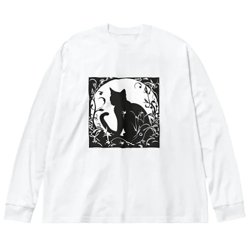 夢見る猫 Big Long Sleeve T-Shirt