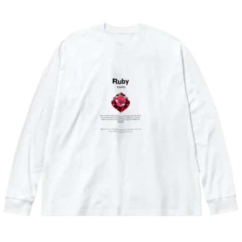 ルビー・バイタリティ・リング Big Long Sleeve T-Shirt