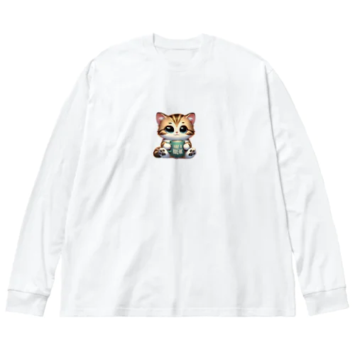 リラックスタイムキャット ビッグシルエットロングスリーブTシャツ